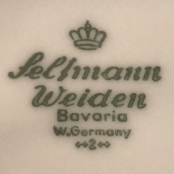 Seltmann Weiden Bavarian Blue porcelain Christina 12” serving platter Guc - Picture 7 of 9
